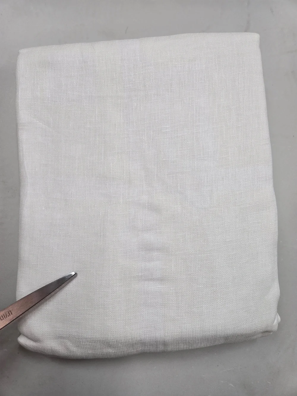 QUINCE Set Of 2 48x96 European Linen Sheer Curtains White 0091